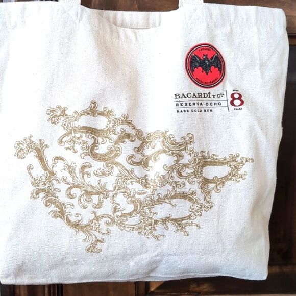 Rare Bacardi Reserva Rum Promotional Reusable Canvas Tote - Picture 3 of 12